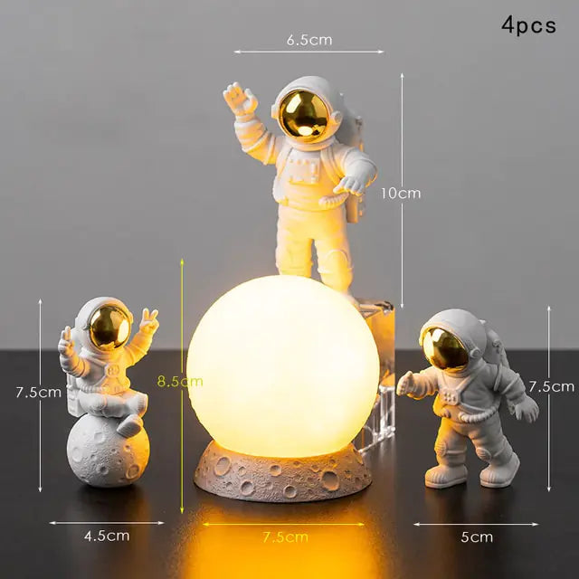 Astronaut and Moon Home Decor Set - Shopulia