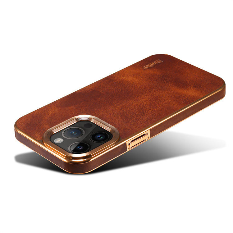 Leather Protective iPhone Case
