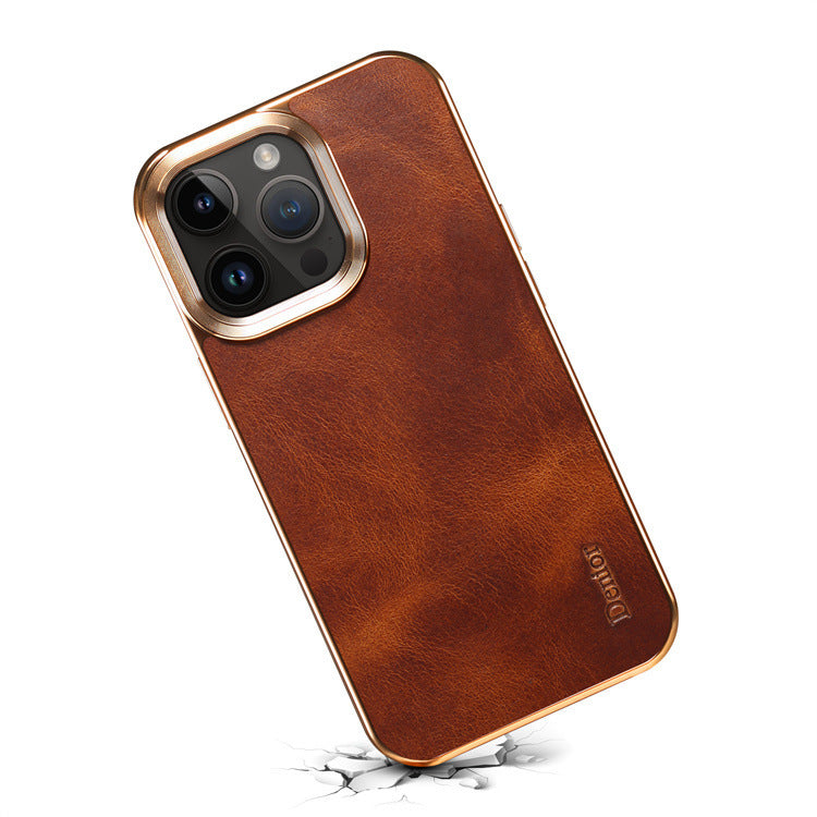 Leather Protective iPhone Case