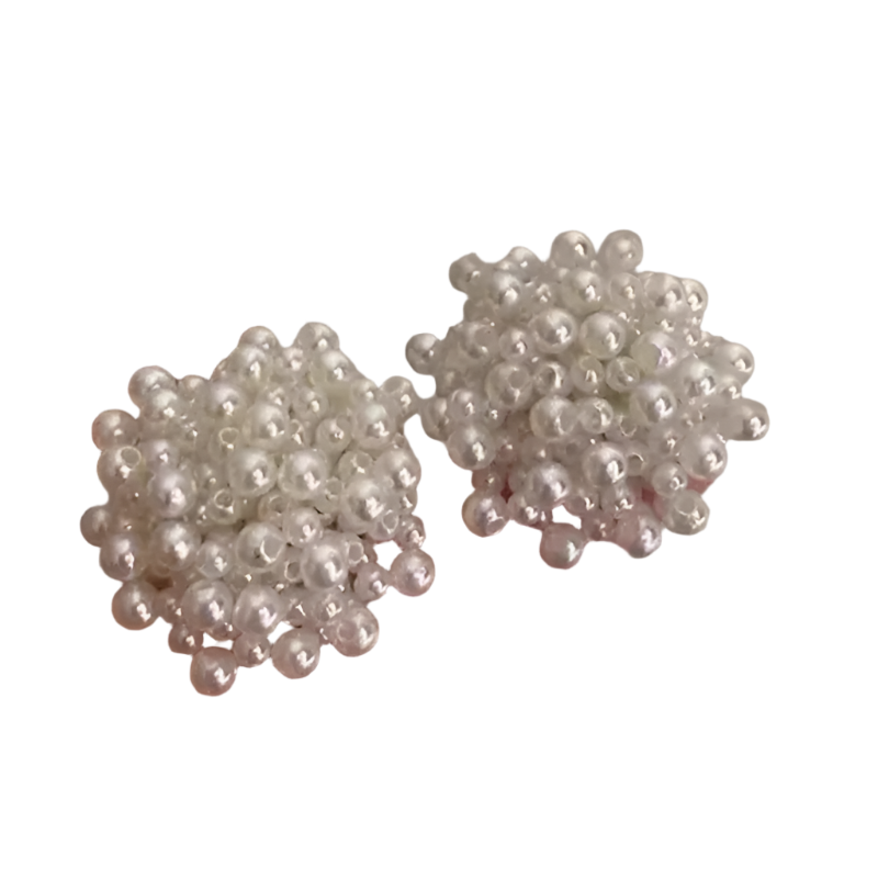 Baroque statement pearl earrings