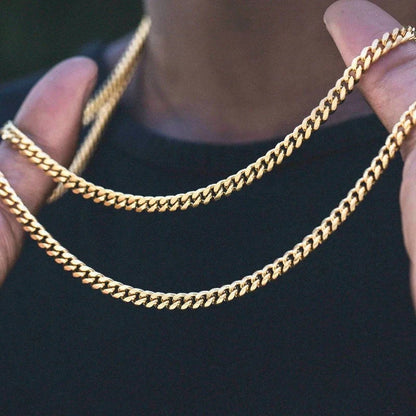 Stainless Steel Cuban Chain Necklace