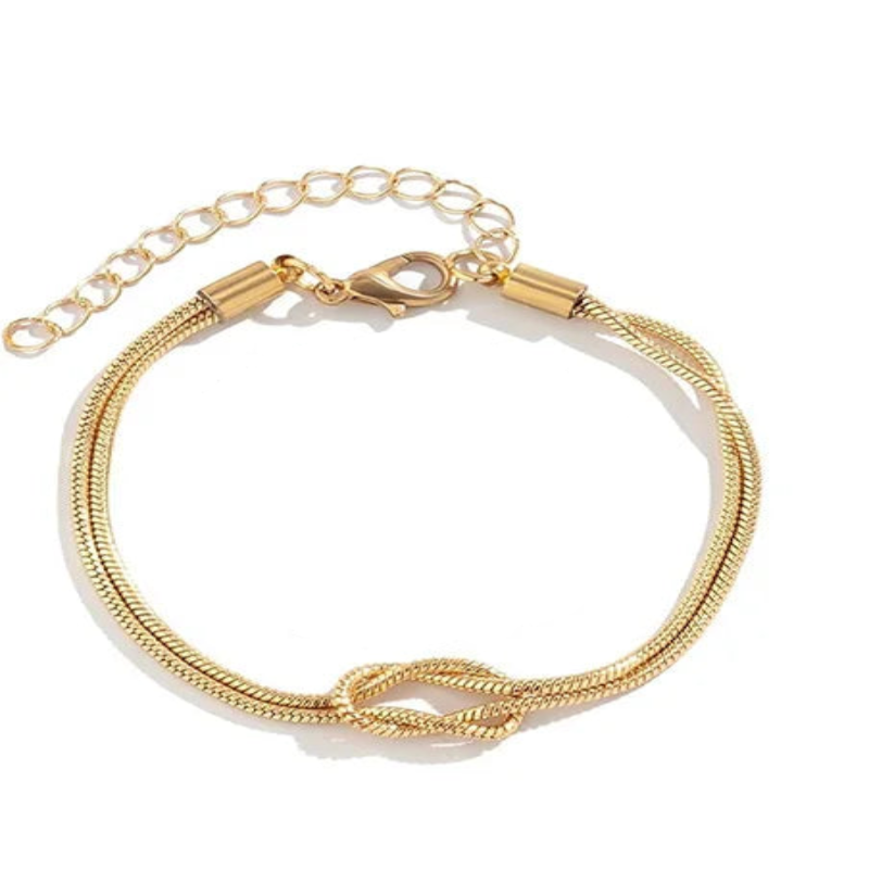 Love Knot Bracelet 14K Gold Plated