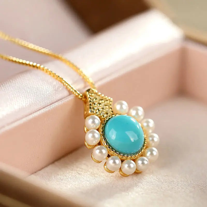 Luxury Turquoise and Pearl Jewelry