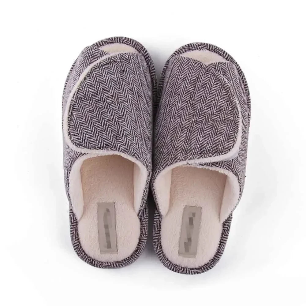 CozyCloud Indoor Slippers with faux fur lining, open toe design, and non-slip sole for ultimate comfort.