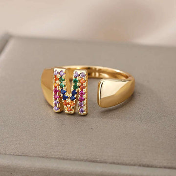 Adjustable Stainless Rainbow Ring for Women & Men