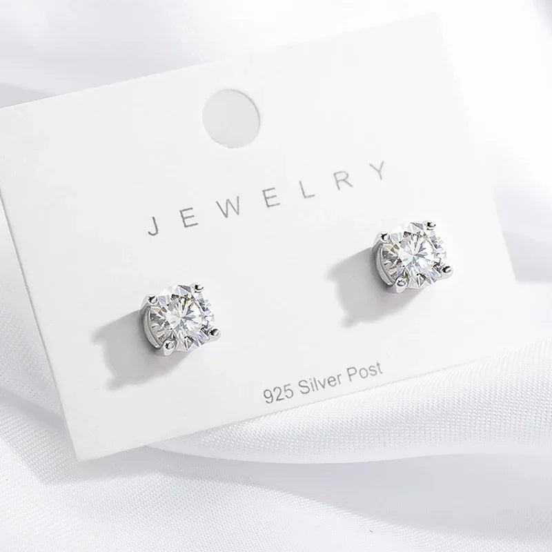 Moissanite Stud Earrings