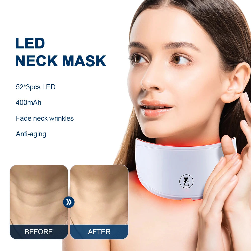 7 Colors LED Neck Mask for Wrinkle Removal