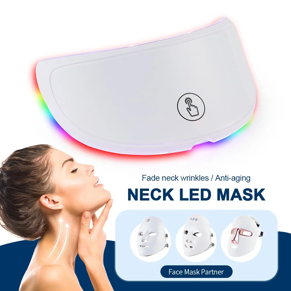 7 Colors LED Neck Mask for Wrinkle Removal