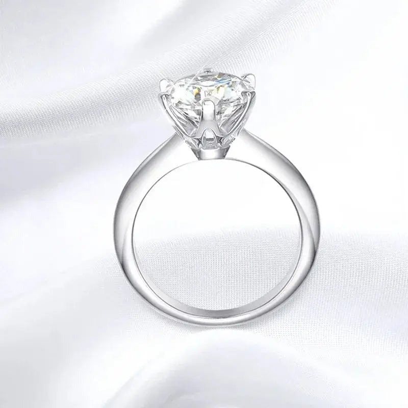 3 CT Moissanite Solitaire Ring - Shopulia